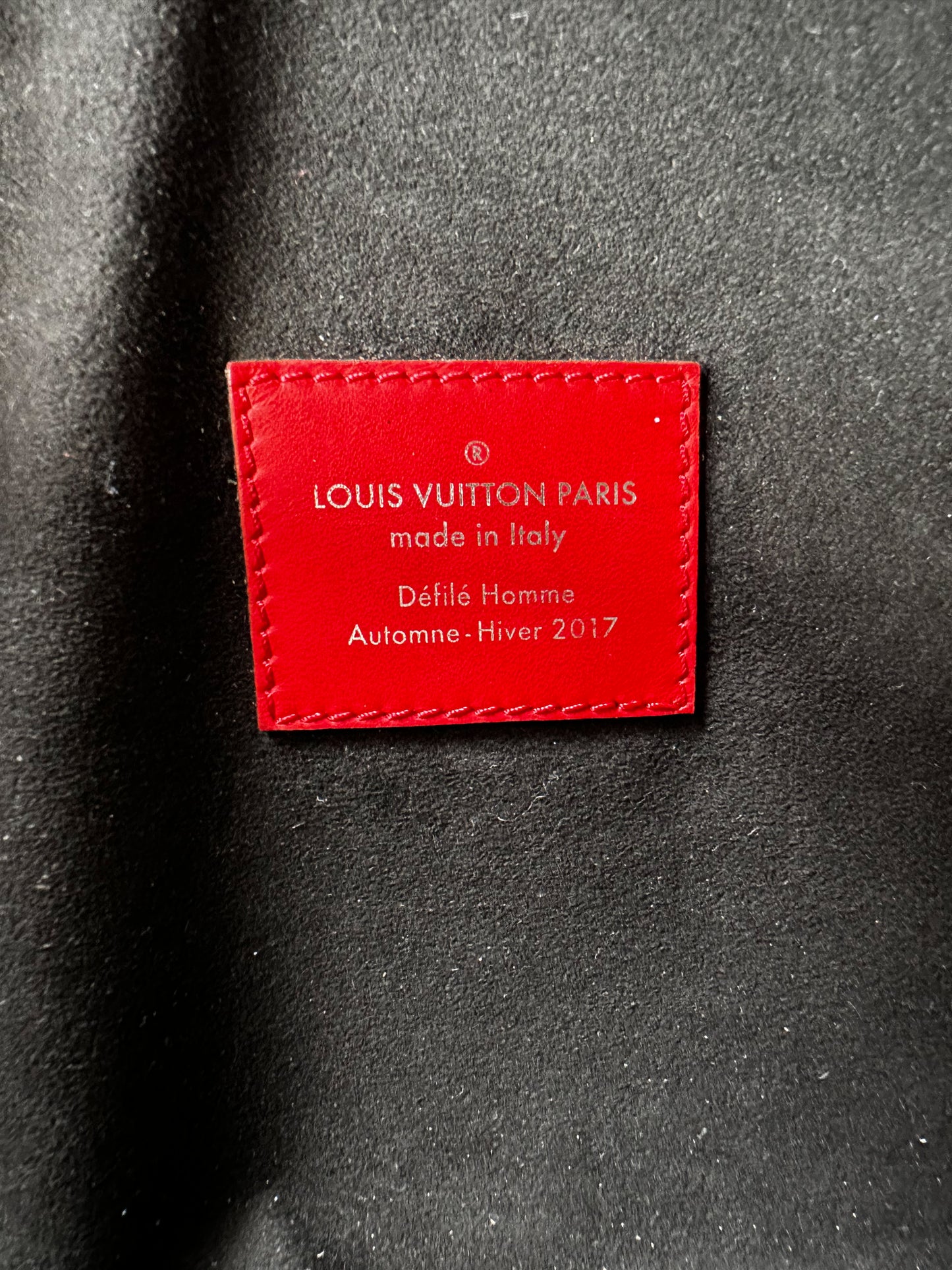 Louis Vuitton Supreme Red & White EPI Bumbag