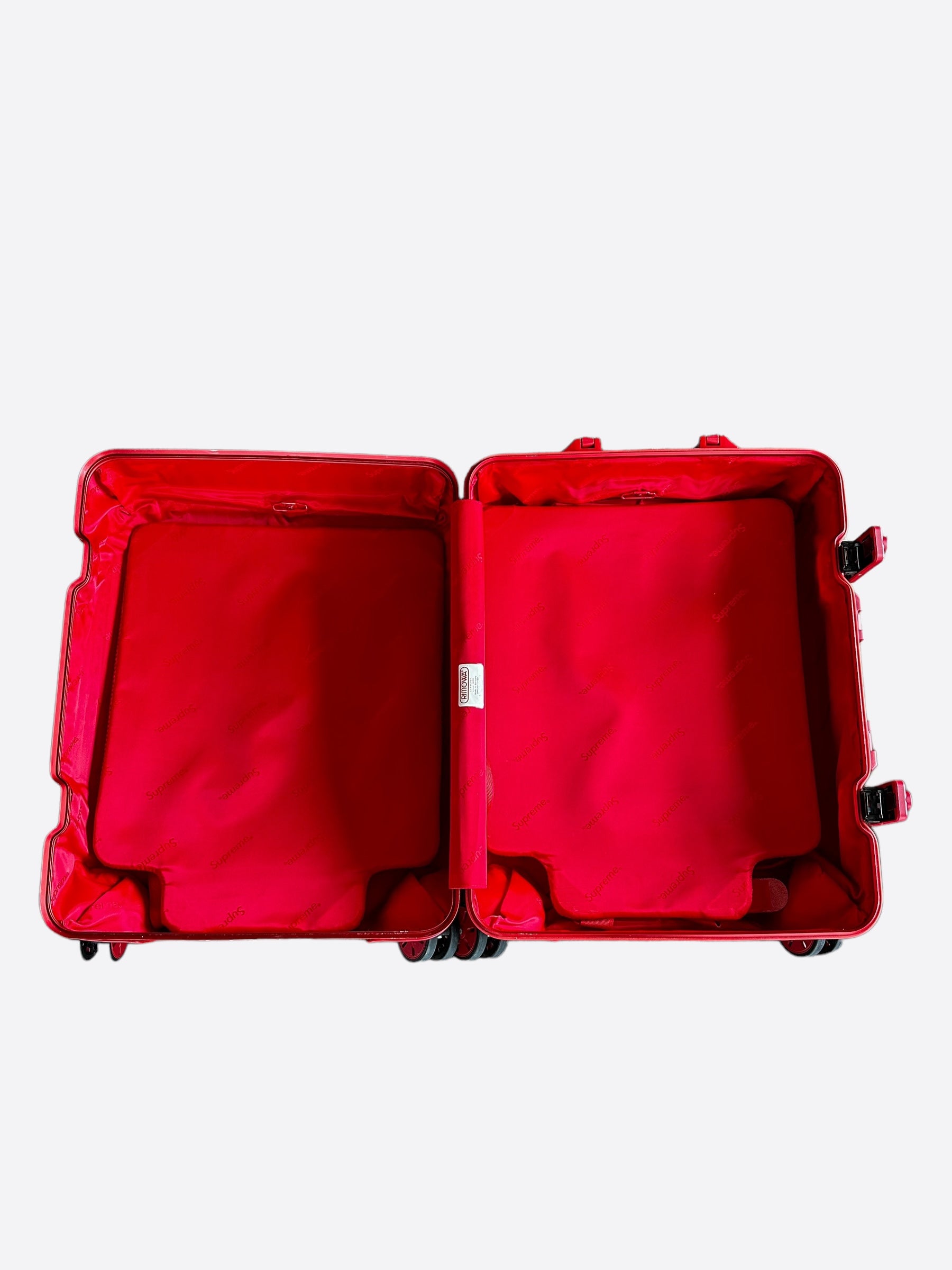 Rimowa Supreme Red & White Topas Multiwheel 45L Suitcase – Savonches