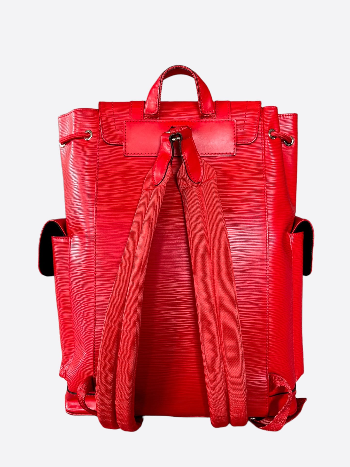 louis vuitton christopher backpack pm red X SUPREME Epi Grand Prestige This new compact version of the christopher backpack features all of the refined details of the larger model Supreme Christopher Pm Lv Louis