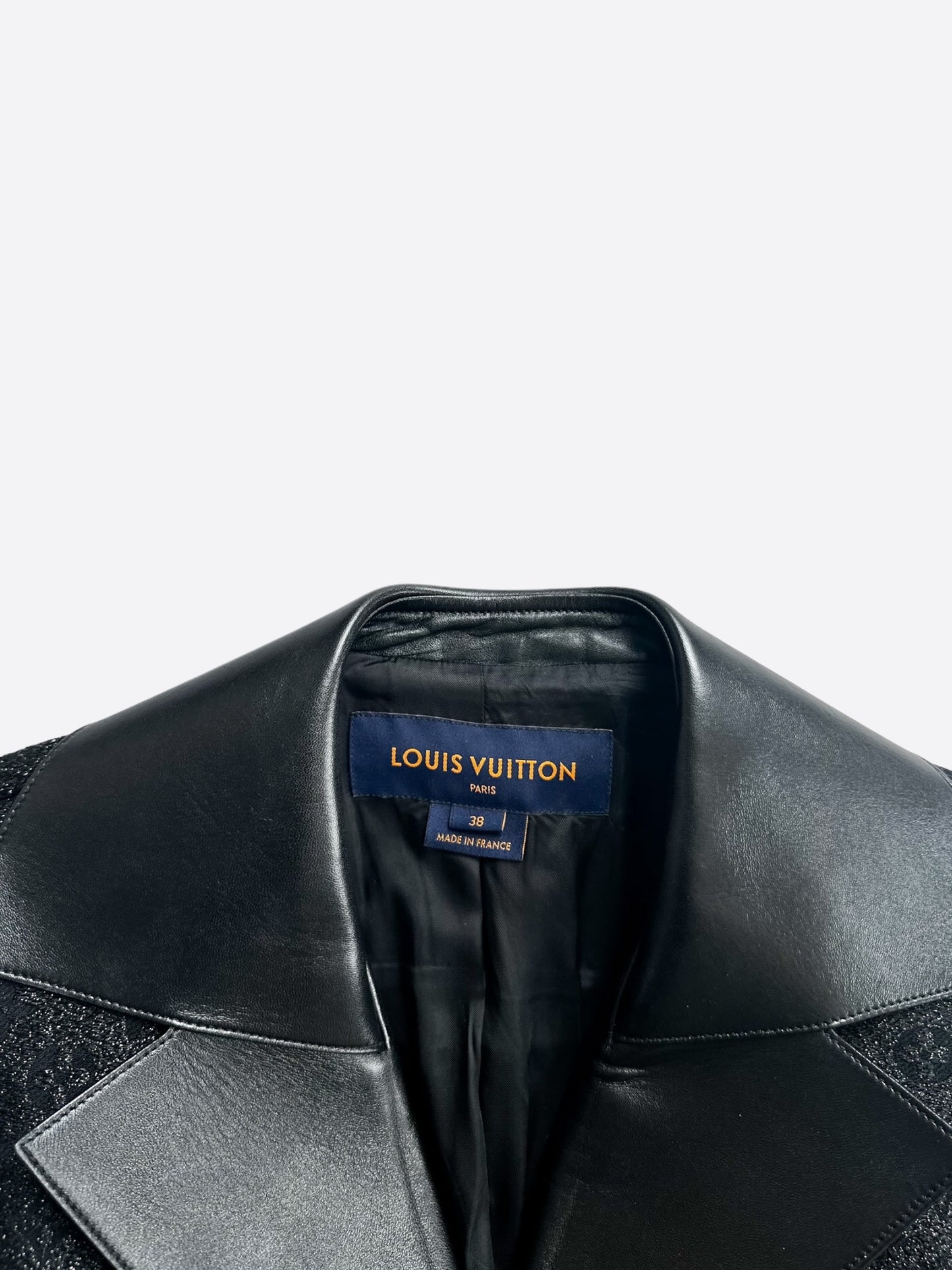 Louis Vuitton Black Glitter Monogram Women's Coat