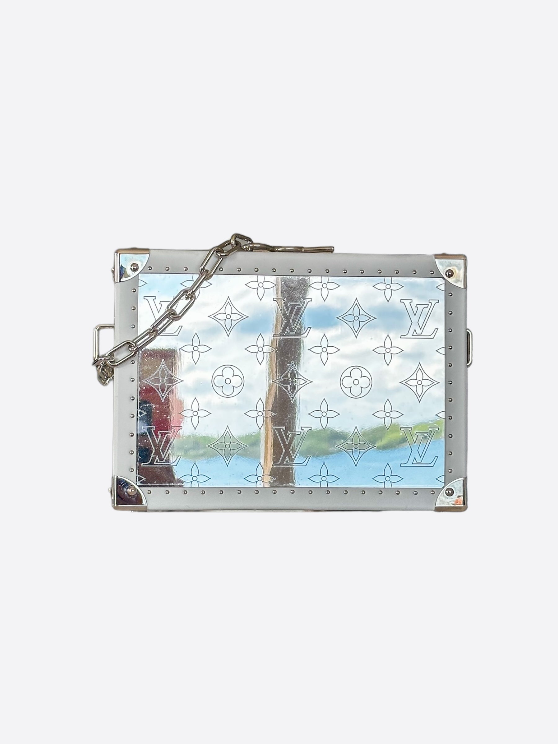 Louis Vuitton White multicolor newest monogram mirror