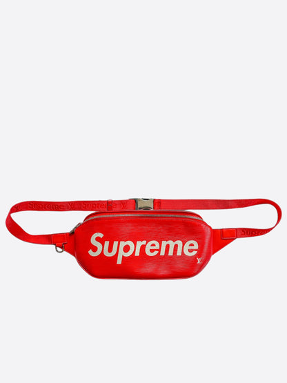 Louis Vuitton Supreme Red & White EPI Bumbag