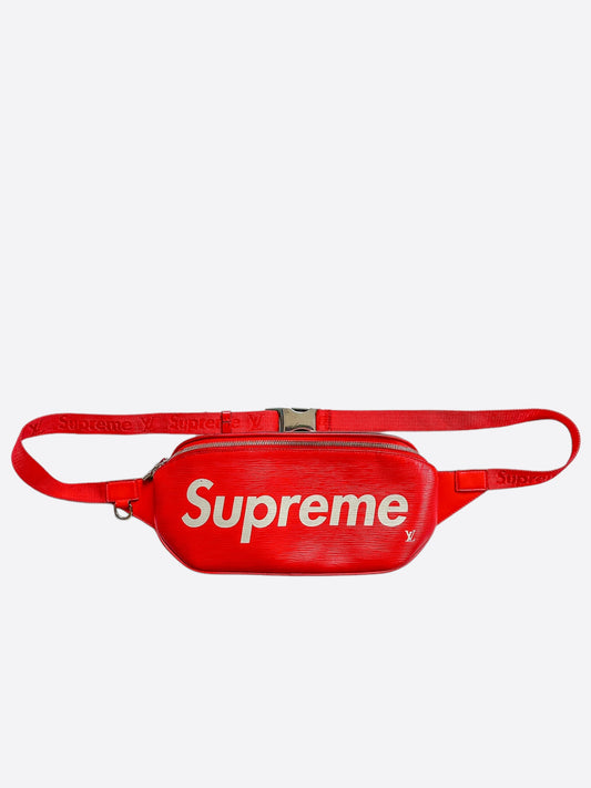 Louis Vuitton Supreme Red & White EPI Bumbag