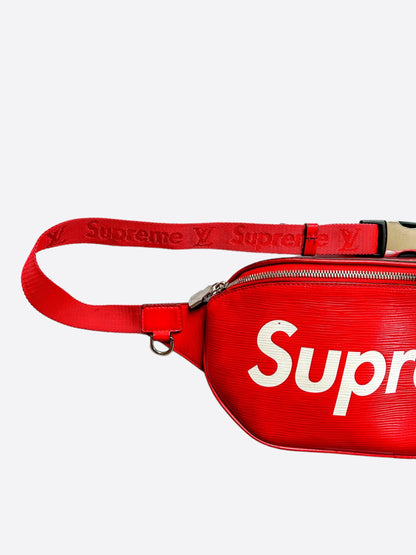 Louis Vuitton Supreme Red & White EPI Bumbag