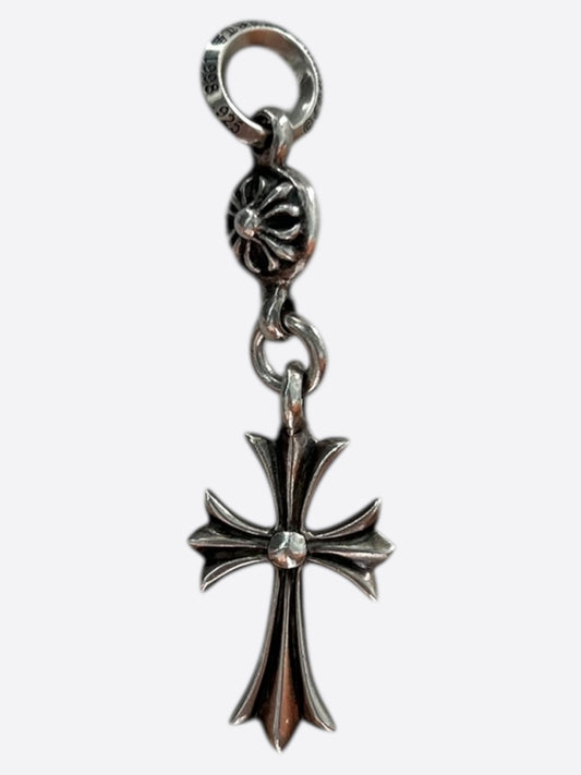 Chrome Hearts Silver Cross Pendant Necklace