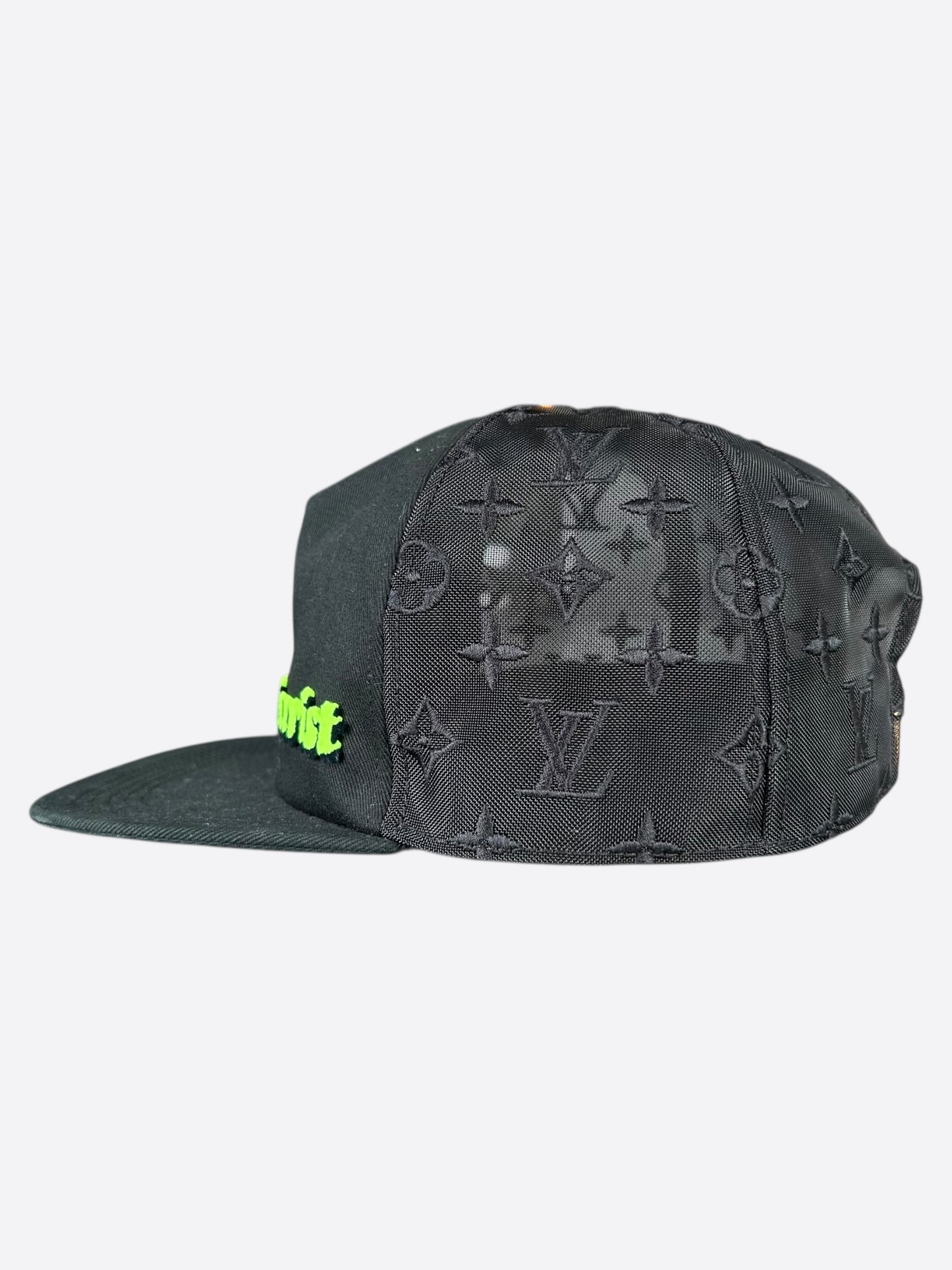 Louis Vuitton Black & Green Tourist Vs. Purist Monogram Hat