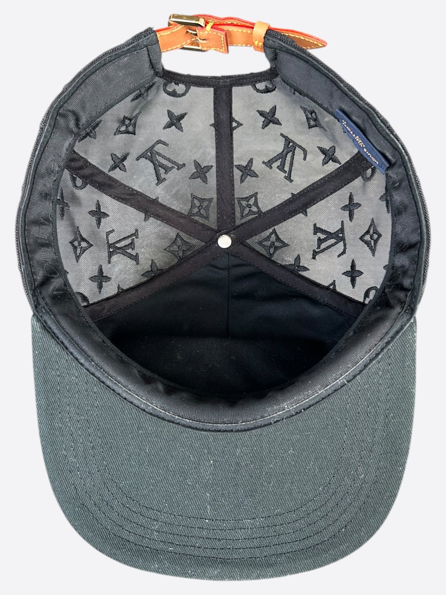 Louis Vuitton Black & Green Tourist Vs. Purist Monogram Hat