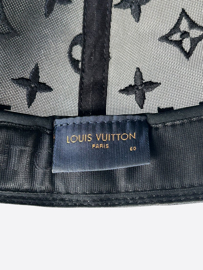 Louis Vuitton Black & Green Tourist Vs. Purist Monogram Hat