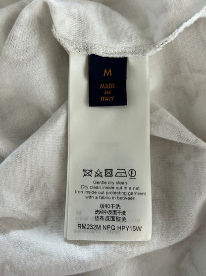 Louis Vuitton White & Tan Monogram T-Shirt
