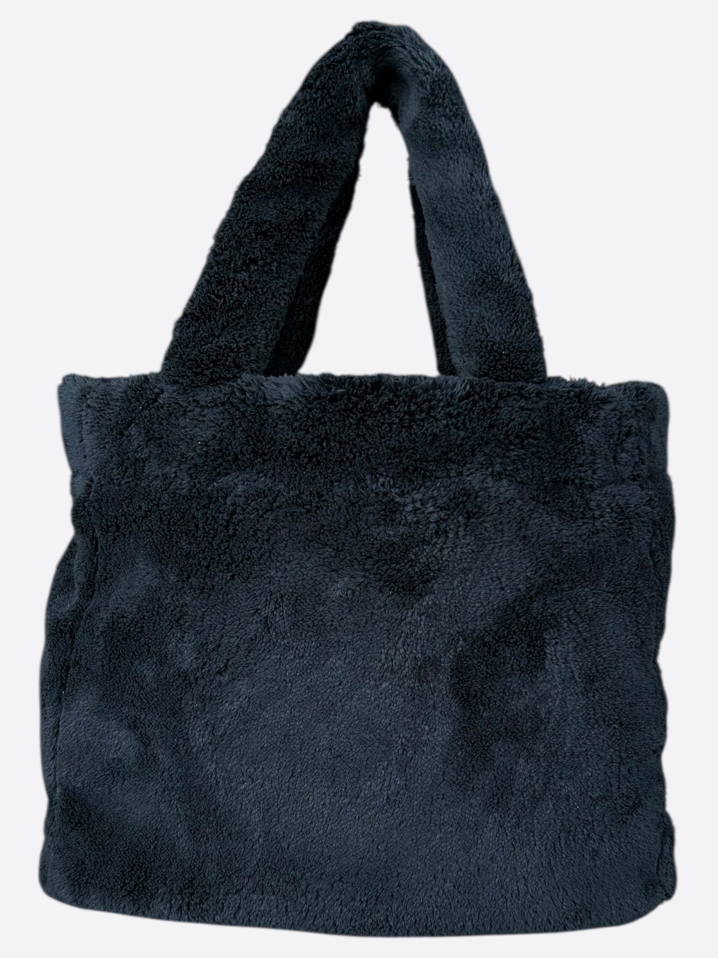Prada Black & White Spugna Logo Tote