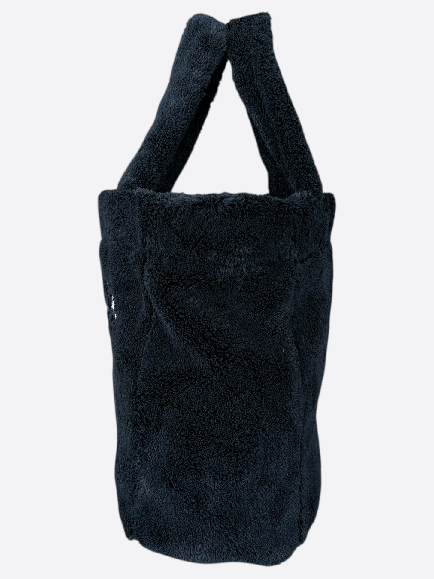 Prada Black & White Spugna Logo Tote