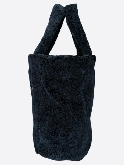 Prada Black & White Spugna Logo Tote