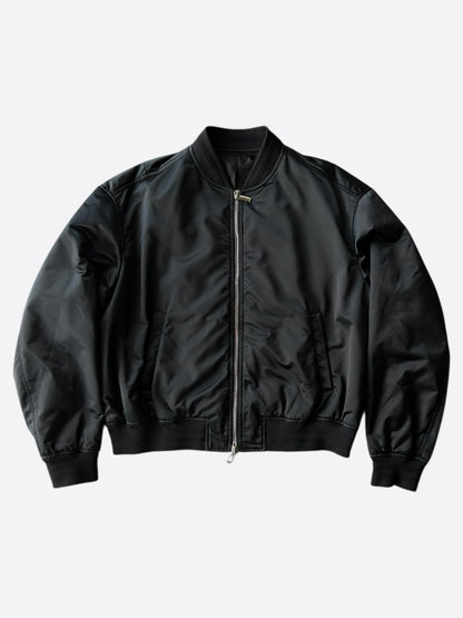 Dior Peter Doig Black & White Logo Bomber Jacket