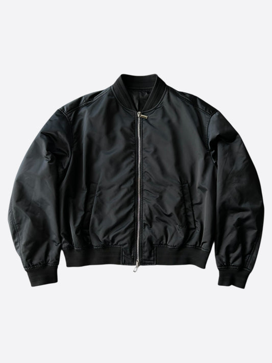 Dior Peter Doig Black & White Logo Bomber Jacket
