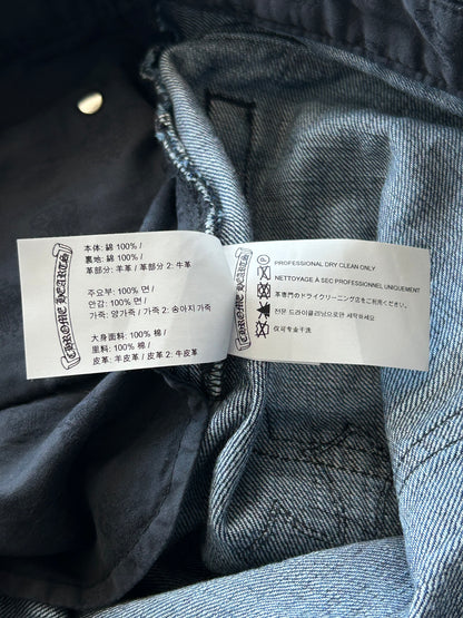Chrome Hearts Blue Multicolor Cross Patch Jeans
