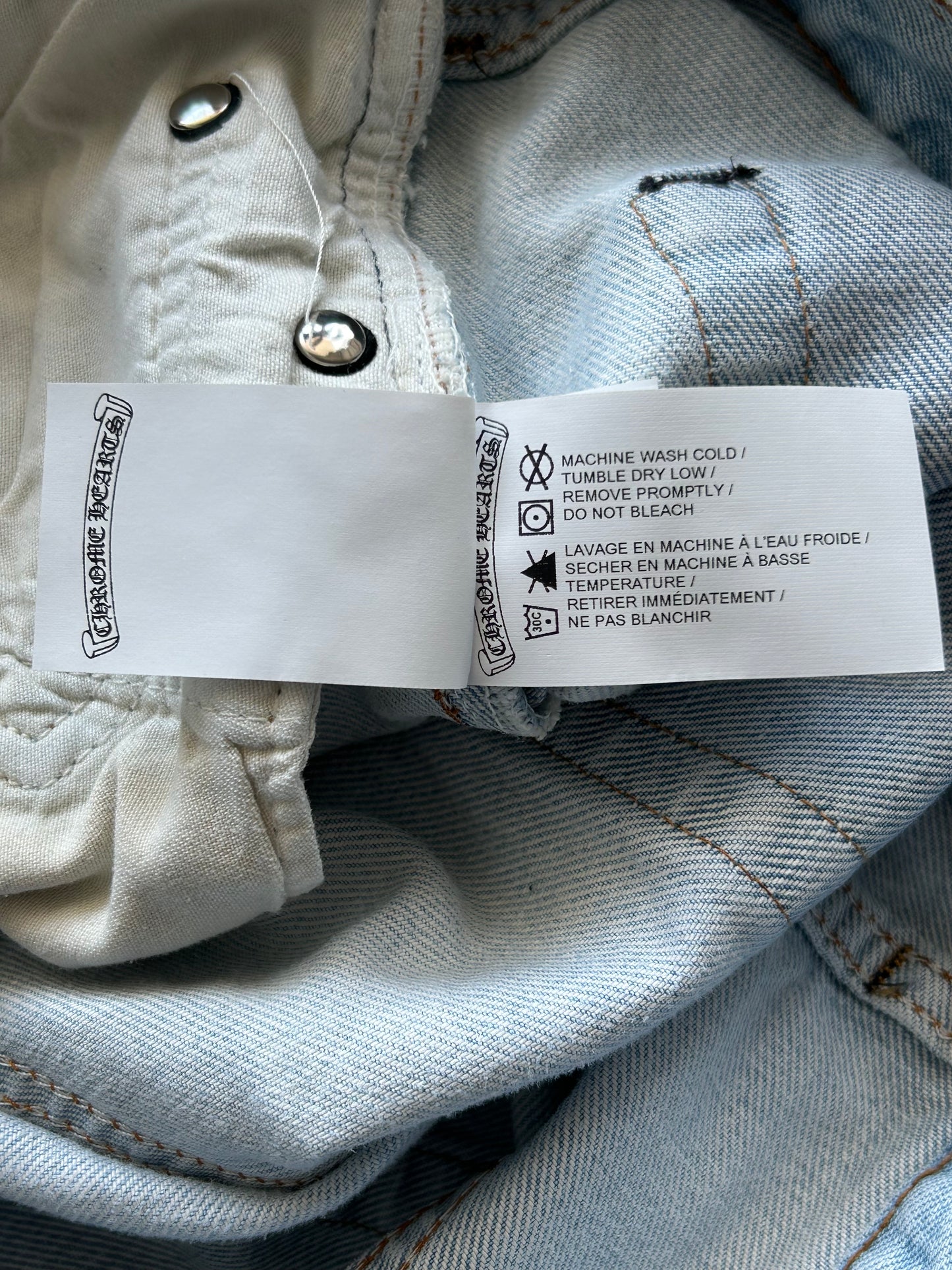 Chrome Hearts Levis Blue Distressed Jeans