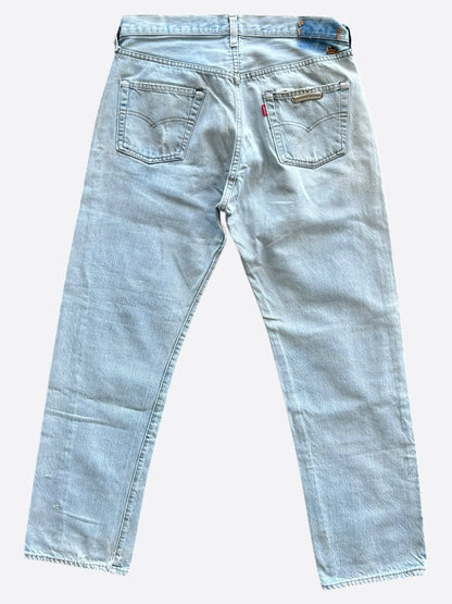 Chrome Hearts Levis Blue Distressed Jeans