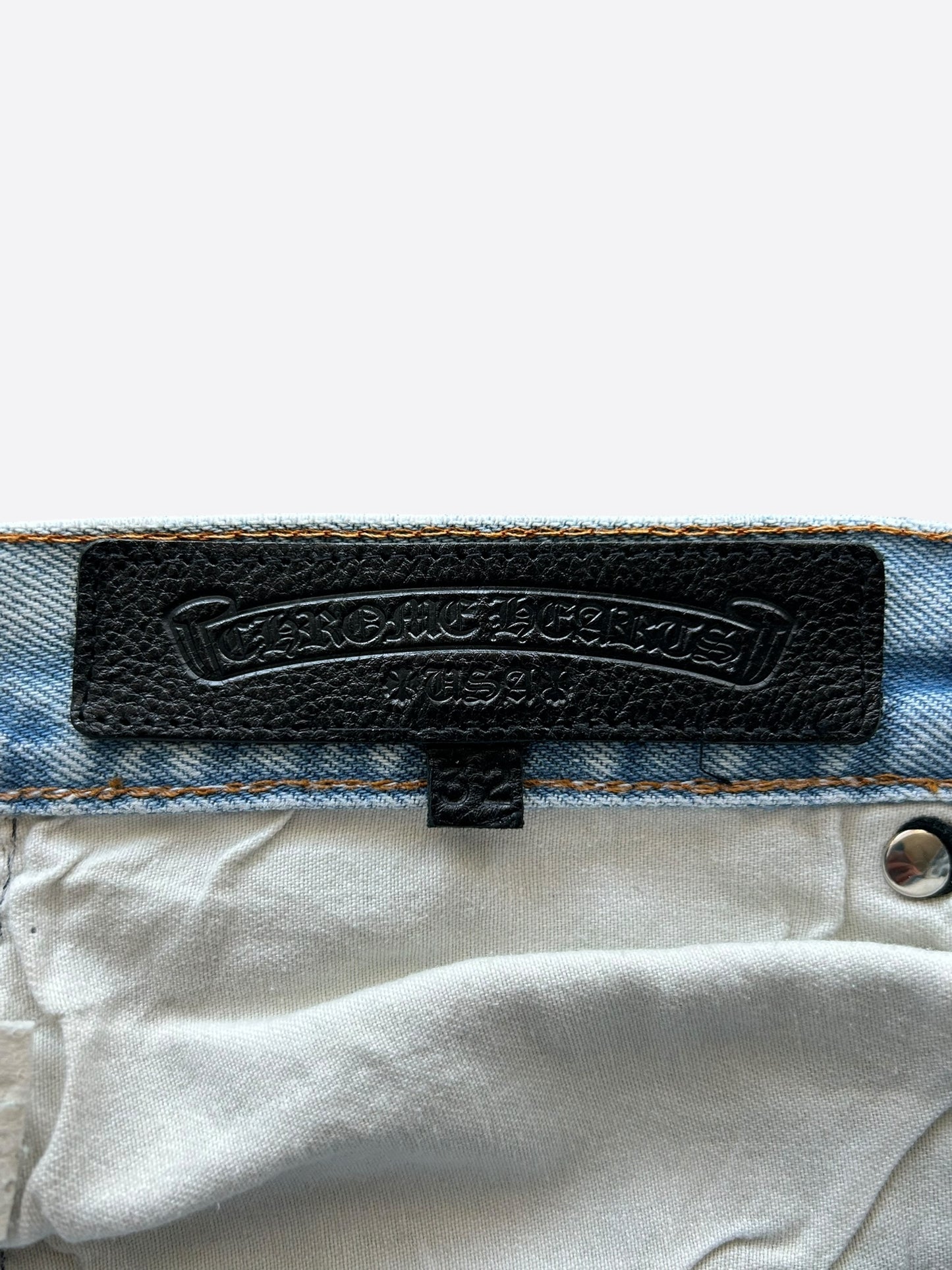 Chrome Hearts Levis Blue Distressed Jeans