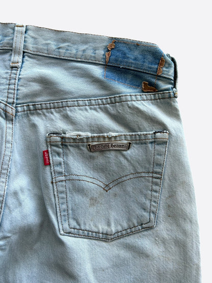 Chrome Hearts Levis Blue Distressed Jeans