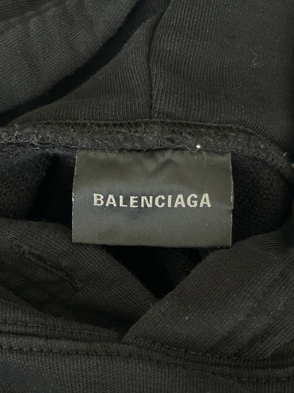 Balenciaga Black & White Miami Logo Hoodie