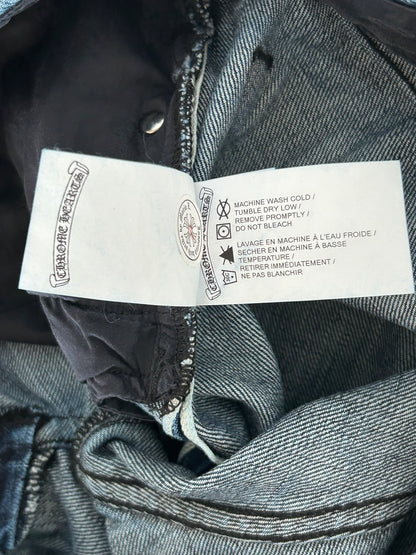 Chrome Hearts Blue Flared Jeans