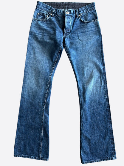 Chrome Hearts Blue Flared Jeans