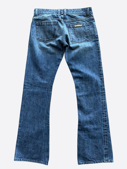 Chrome Hearts Blue Flared Jeans
