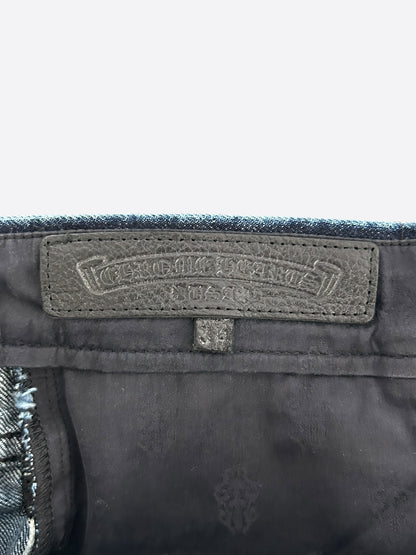 Chrome Hearts Blue Flared Jeans