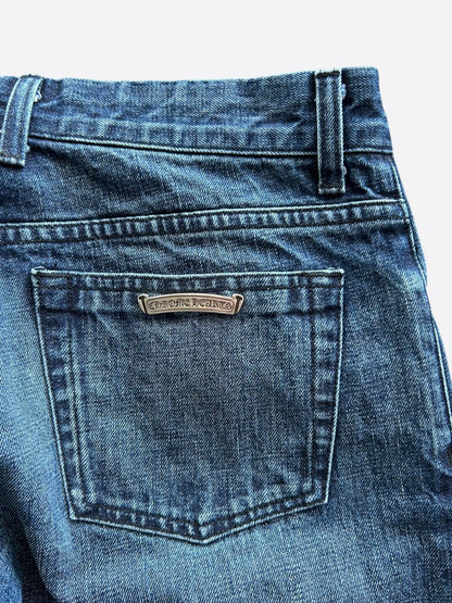 Chrome Hearts Blue Flared Jeans
