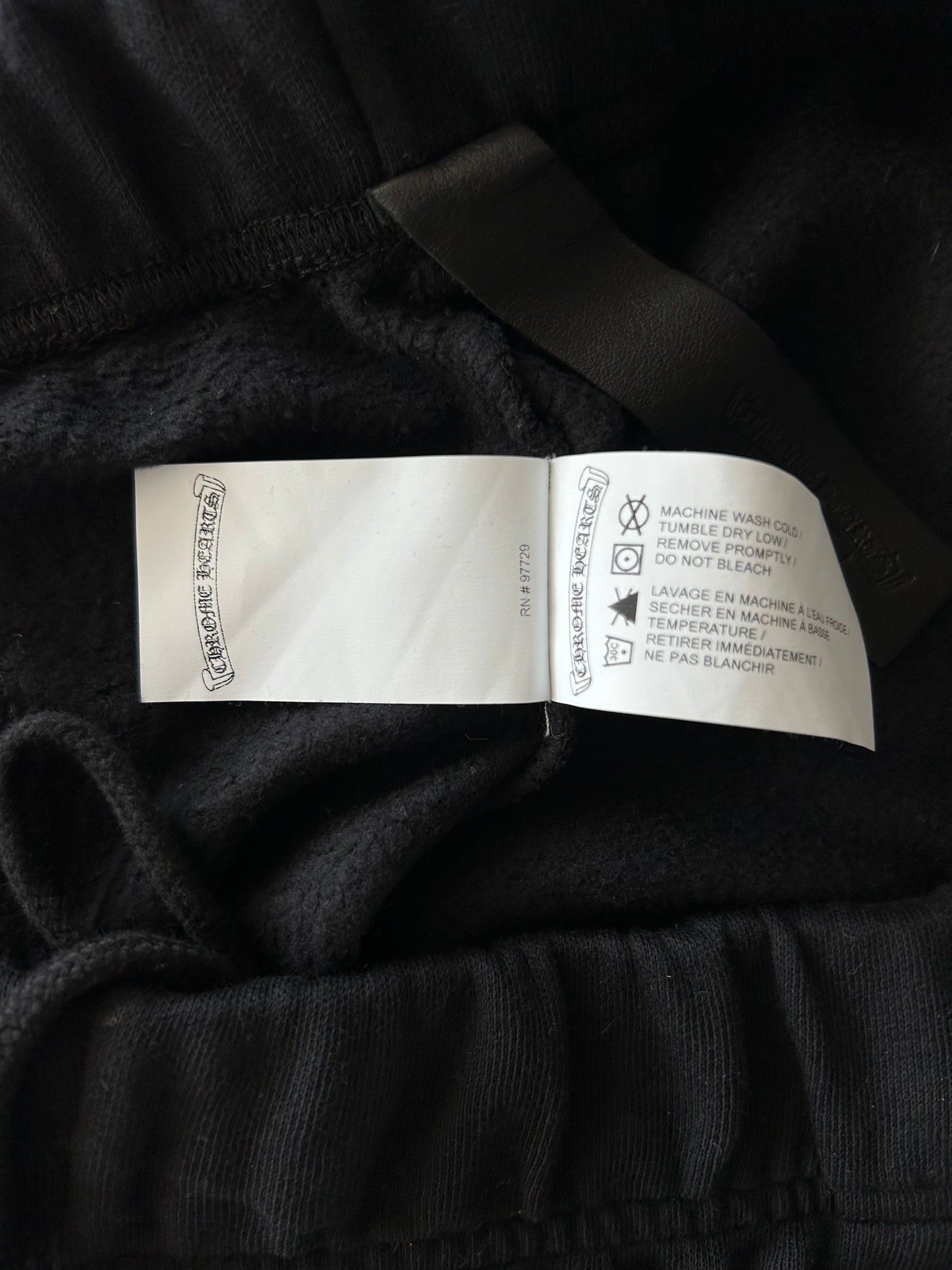 Chrome Hearts Black & White Embroidered Sweatpants
