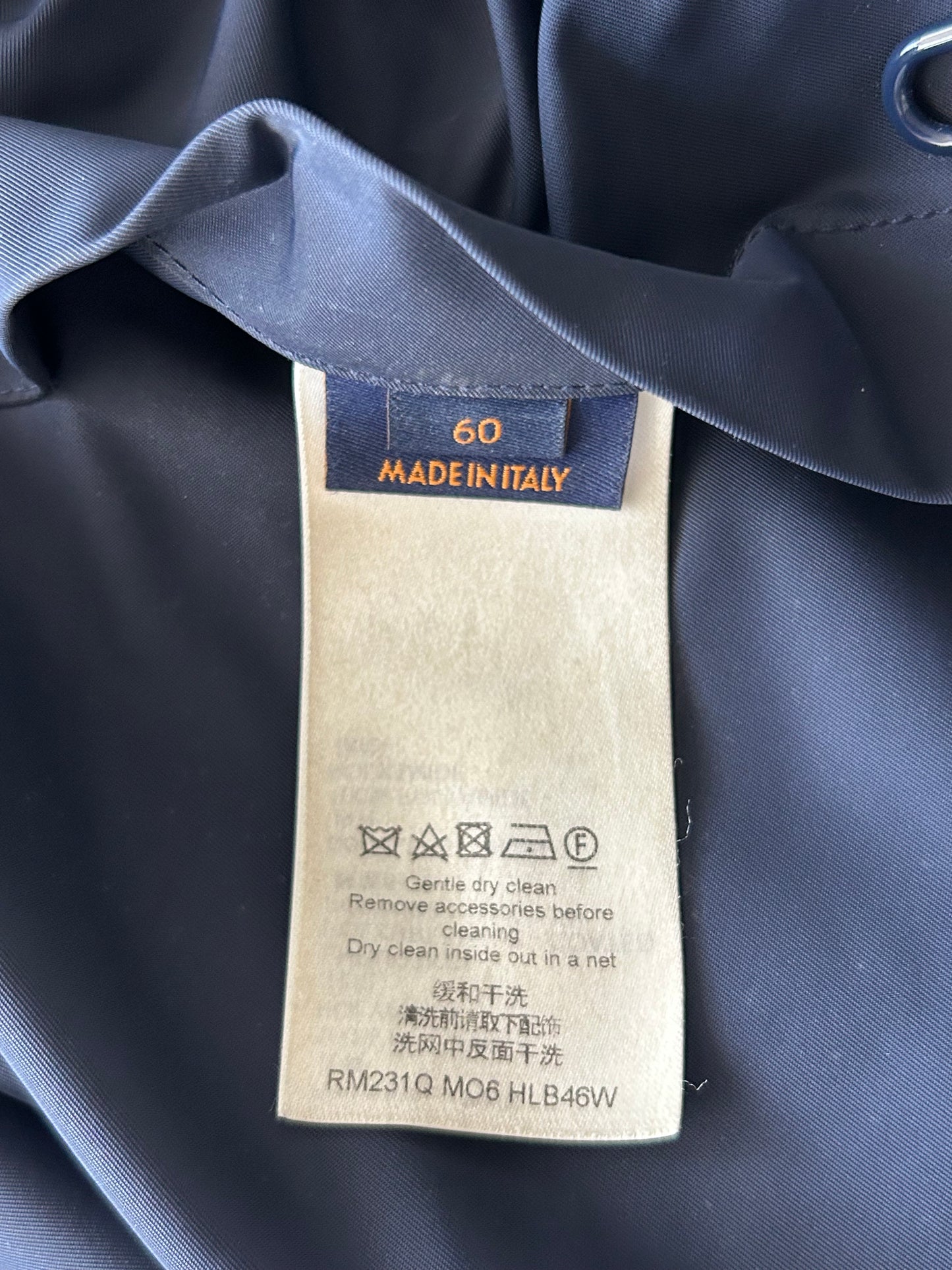 Louis Vuitton Navy Monogram Reversible Windbreaker