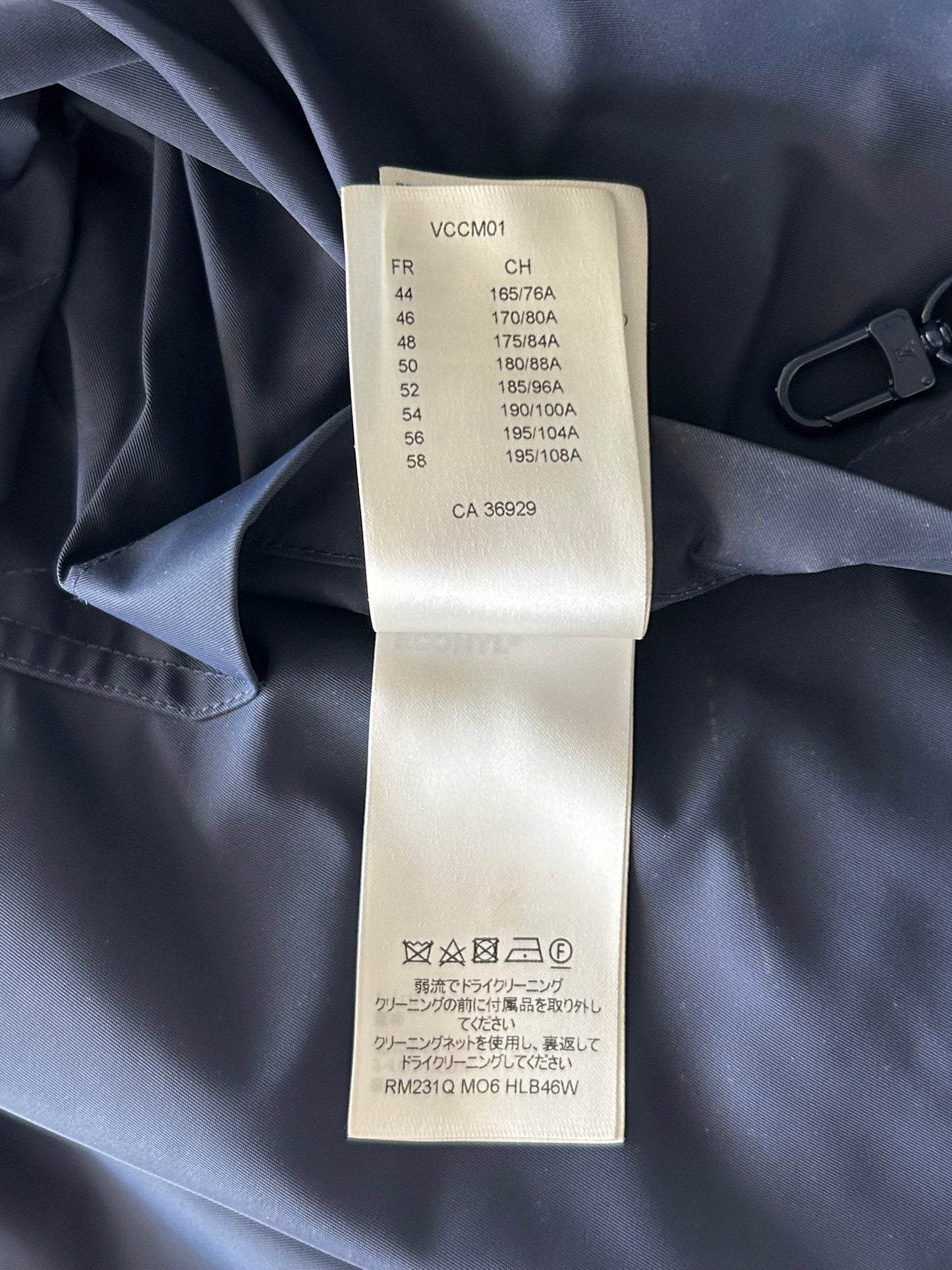 Louis Vuitton Navy Monogram Reversible Windbreaker