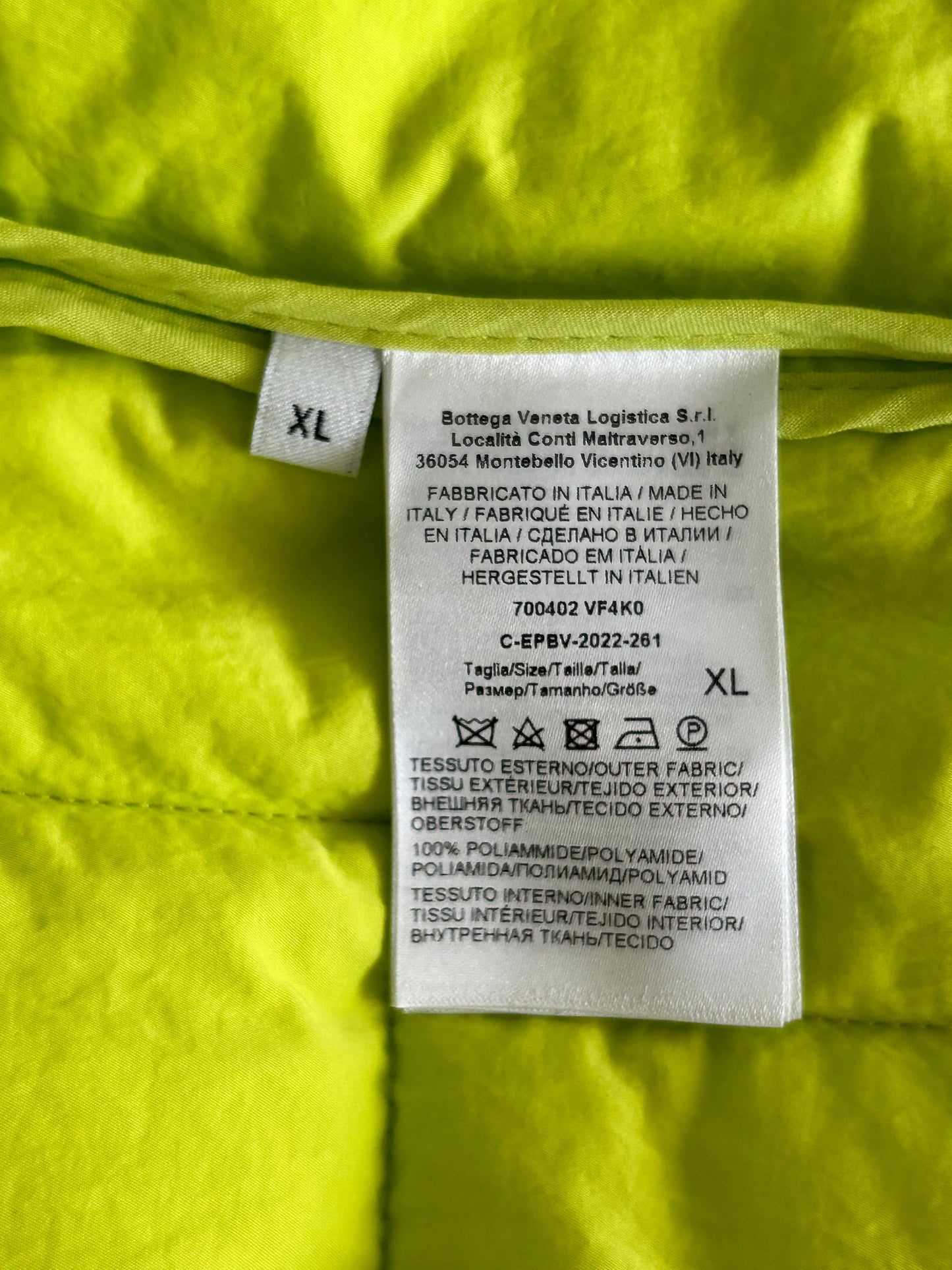Bottega Veneta Yellow Quilted Vest