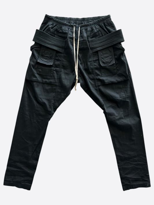 Rick Owens Black Creatch Cargo Pants