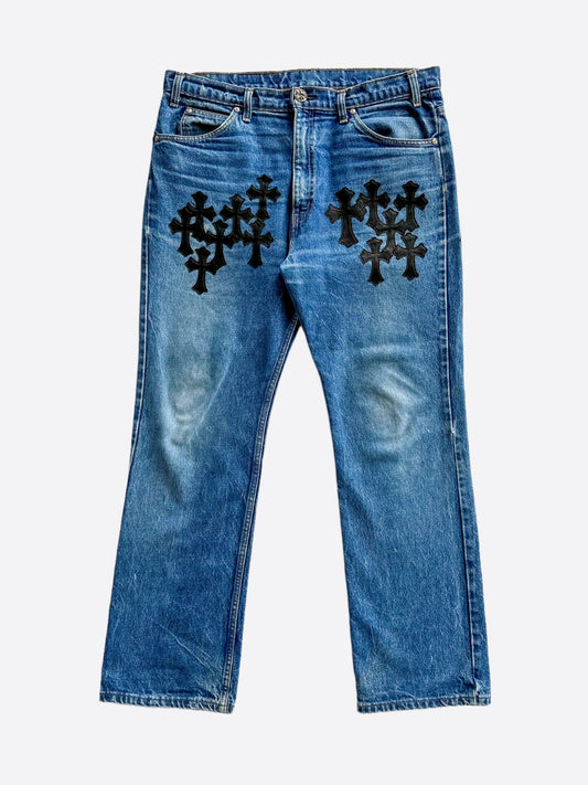Chrome Hearts Levis Blue Cross Patch Jeans