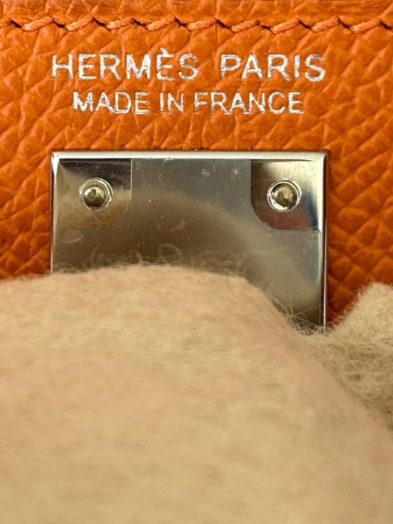 Hermes Orange Epsom Mini Kelly 20