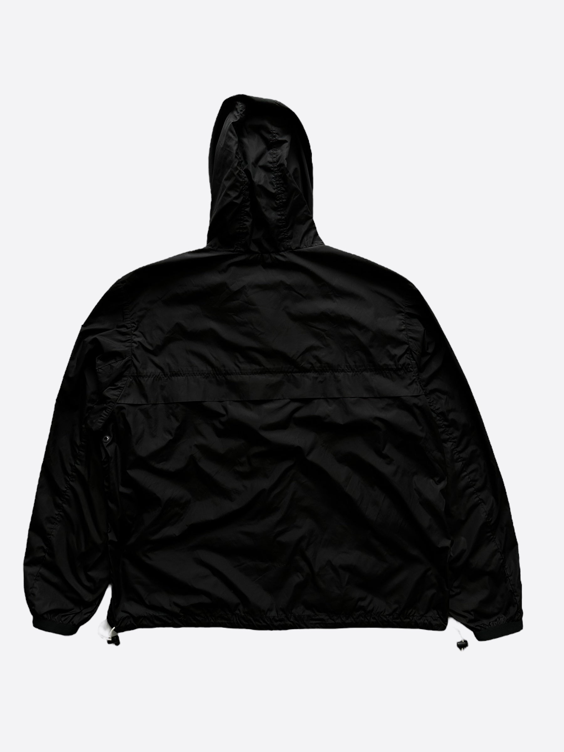 Moncler Black Massereau Logo Trim Windbreaker Savonches