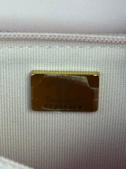 Chanel Pink Quilted CC Pearl Wallet On Chain Bag