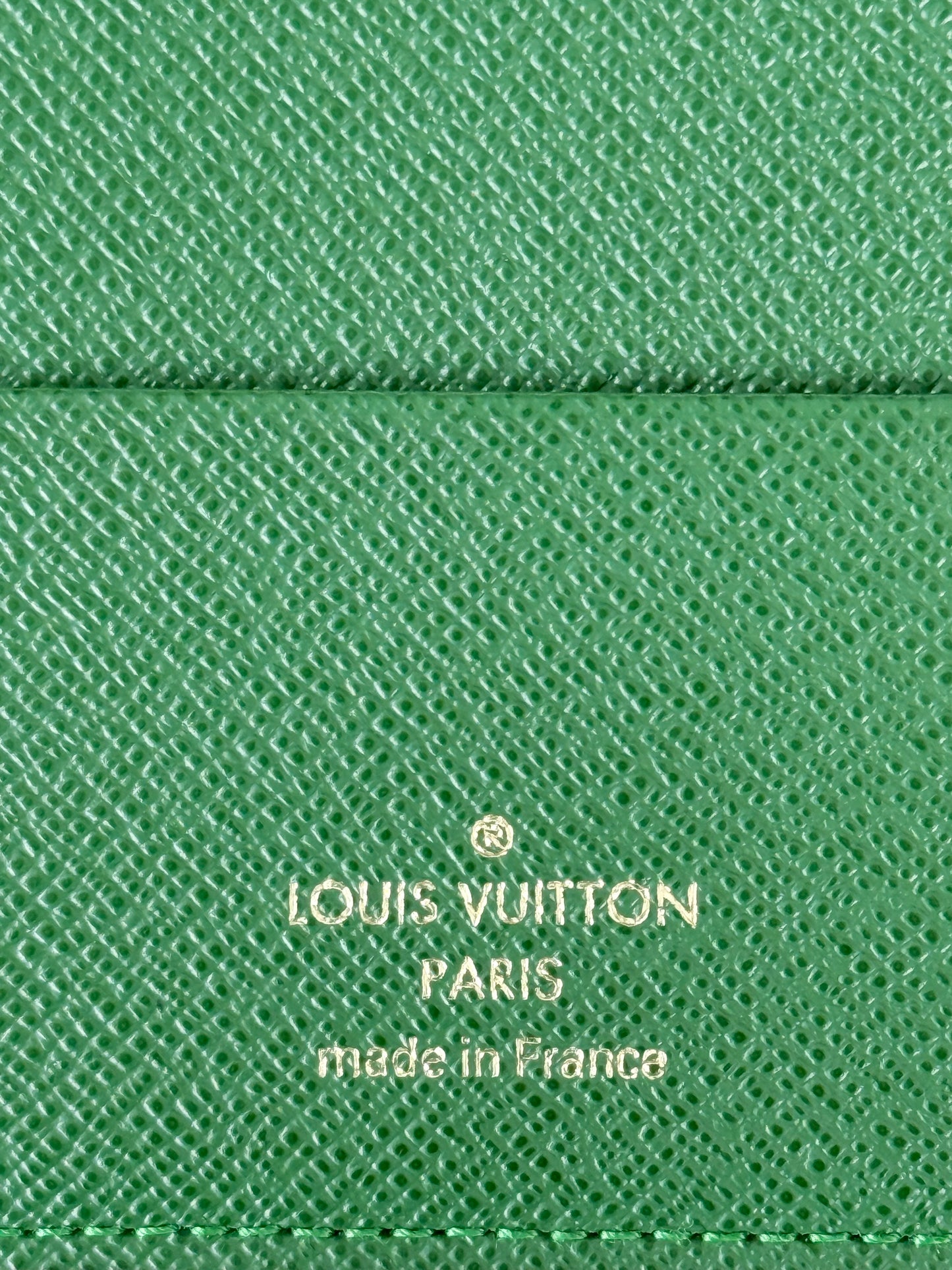 Louis Vuitton Brown & Green Monogram Heritage Passport Cover