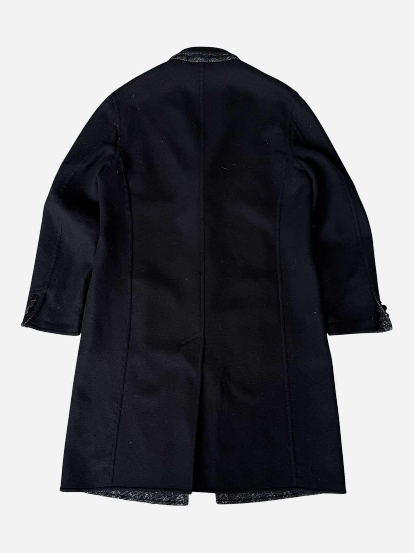 Louis Vuitton Black Wool Peacoat