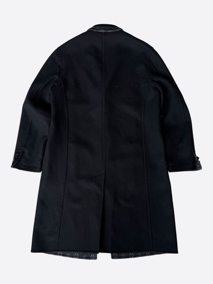 Louis Vuitton Black Wool Peacoat
