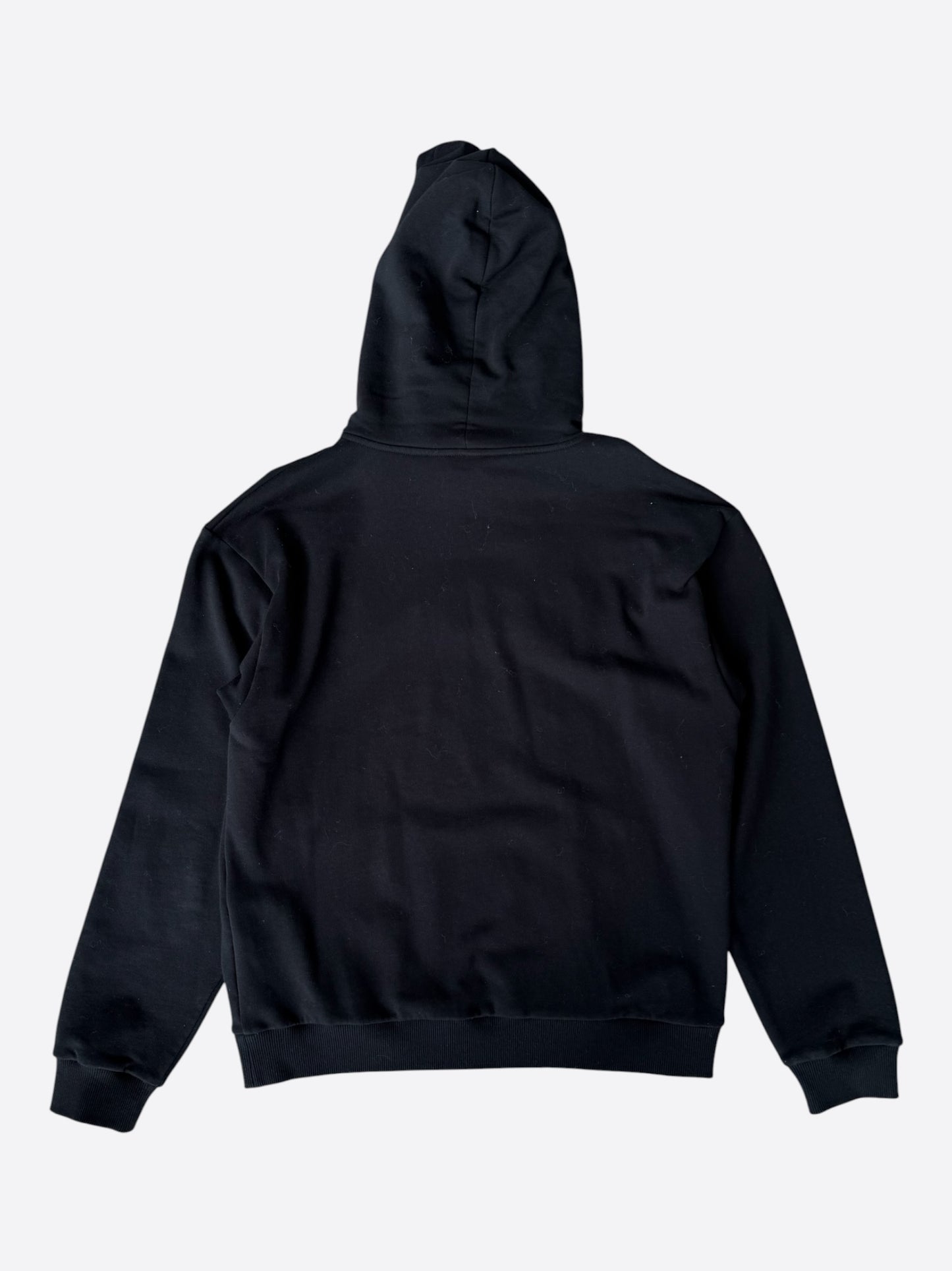 Celine Black & Silver Safety Pin Logo Hoodie
