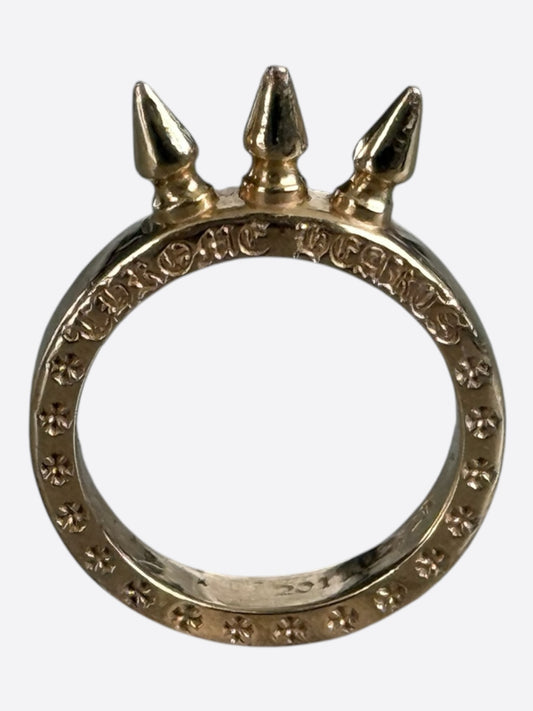 Chrome Hearts 22K Baby Bell 3 Spikes Ring