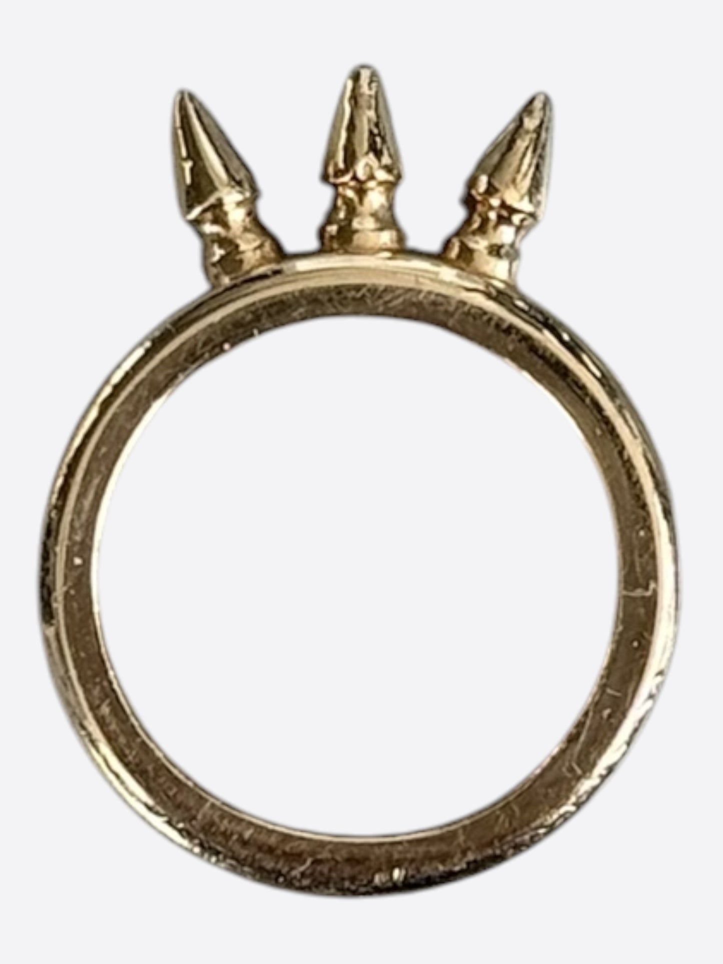 Chrome Hearts 22K Baby Bell 3 Spikes Ring