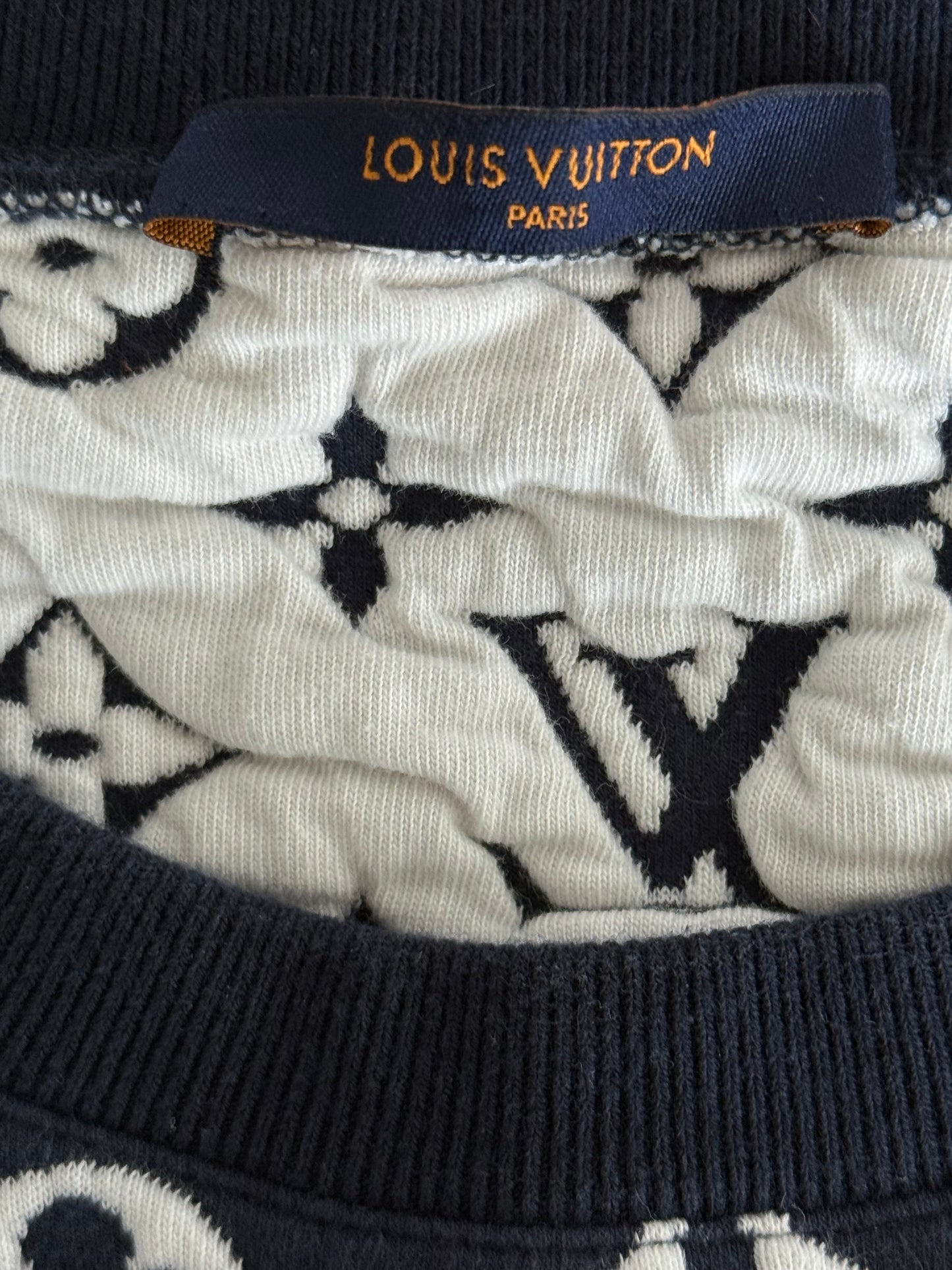 Louis Vuitton Navy Monogram Sweater
