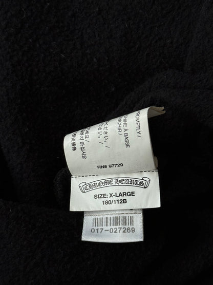 Chrome Hearts Black & White Horseshoe Chomper Logo Hoodie