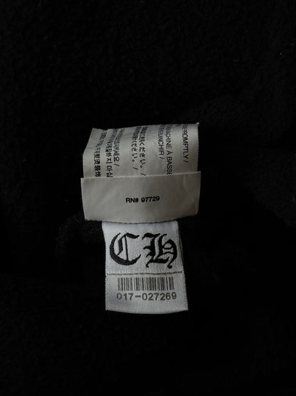 Chrome Hearts Black & White Horseshoe Chomper Logo Hoodie