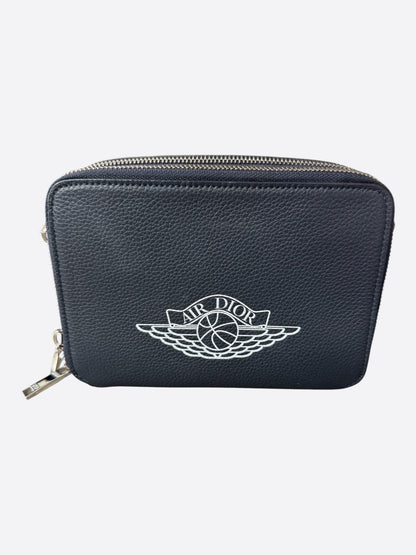 Dior Jordan Navy & White Logo Messenger Bag