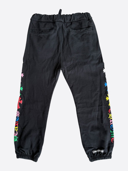 Chrome Hearts Black Multicolor Cross Logo Sweatpants