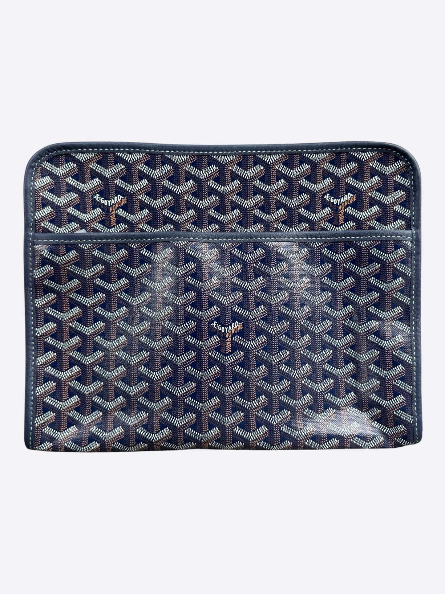 Goyard Navy Jouvence GM Toiletry Bag